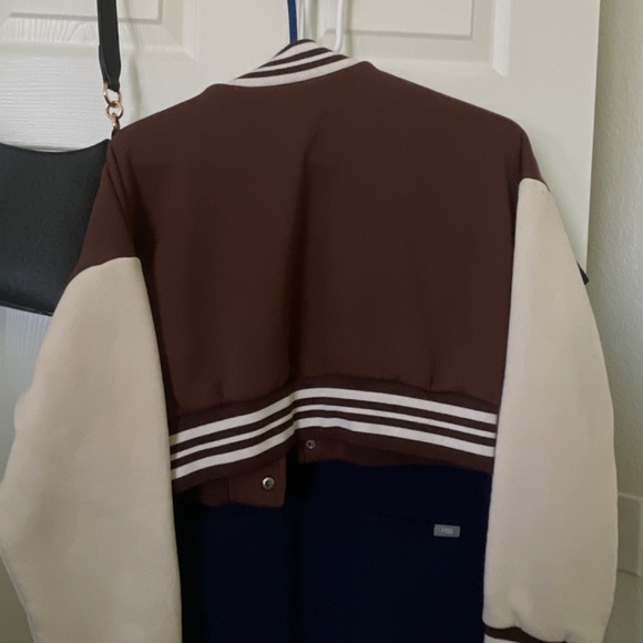 Brown Varsity Jacket (fits XS-S) Sweater - Picture 3 of 3